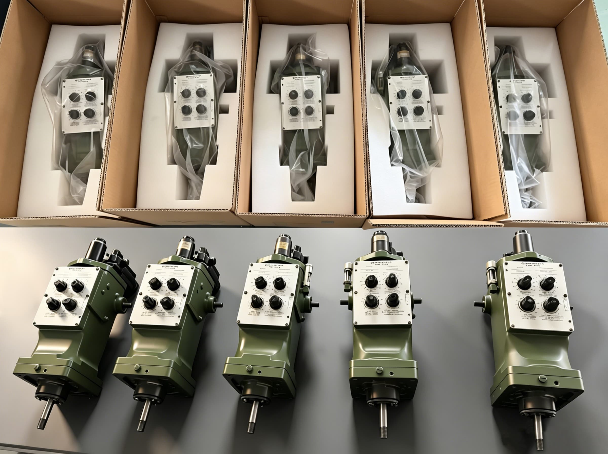 OEM governor units arranged in workshop stock